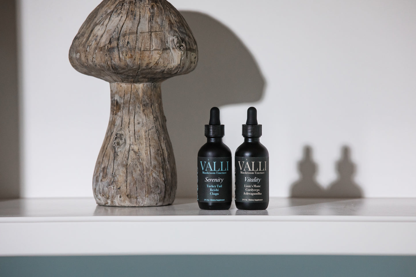 VÀLLI Serenity + Vitality Mushroom Tincture Bundle
