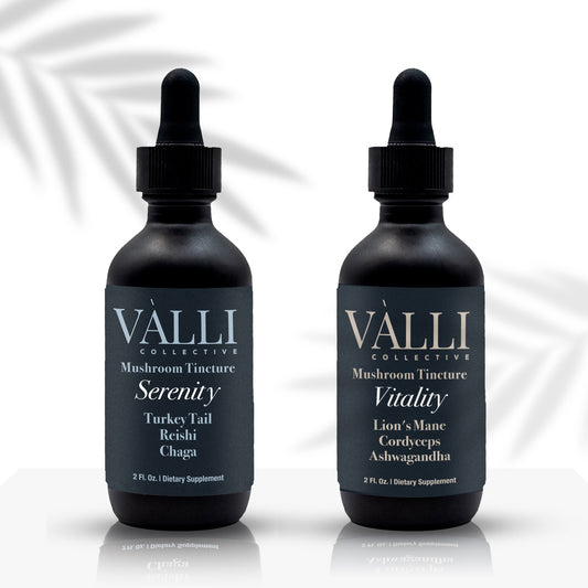 VÀLLI Serenity + Vitality Mushroom Tincture Bundle